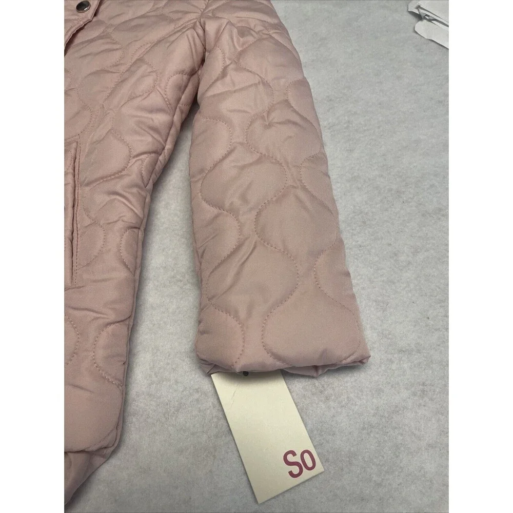 Nw SO Brand Barn Jacket/Coat Size Girls 4/5 Color Lt Pink Quilted lightweight